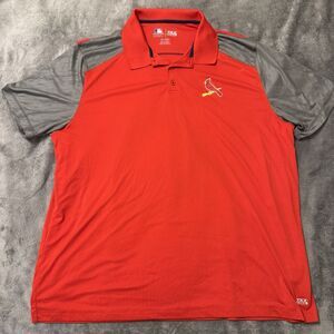 St Louis Cardinals Polo Genuine MLB TX3 Cool 3XL     XXXL  Red Grey Shirt